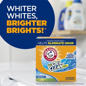 Arm & Hammer Plus OxiClean Powder Laundry Detergent, 80 Loads - Fresh Scent