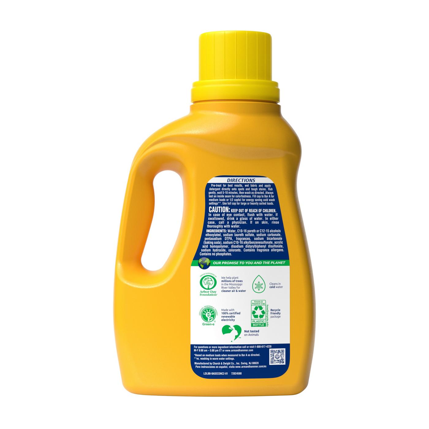 Arm & Hammer Powerfully Clean HE Liquid Laundry Detergent, 50 Loads - Clean Burst; image 3 of 4