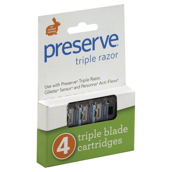 Preserve Triple Blade Cartridges Shop Razors & Blades at HEB