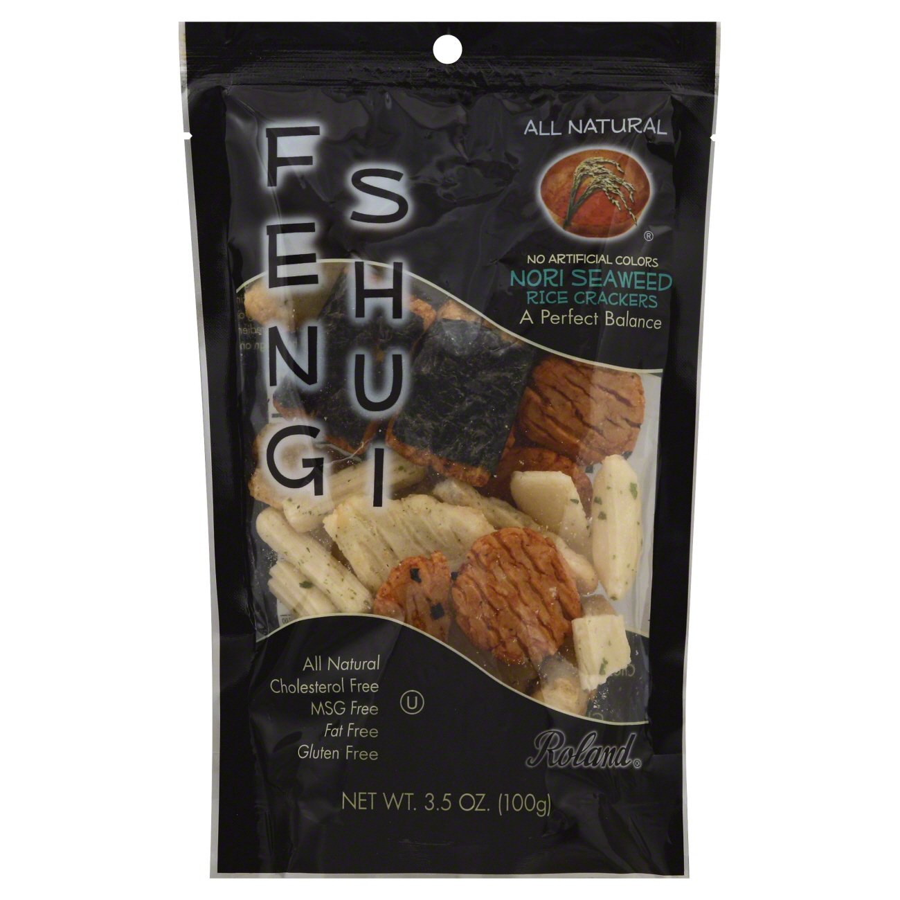 Roland Feng Shui Nori Seaweed Rice Crackers Shop Crackers Breadsticks At H E B