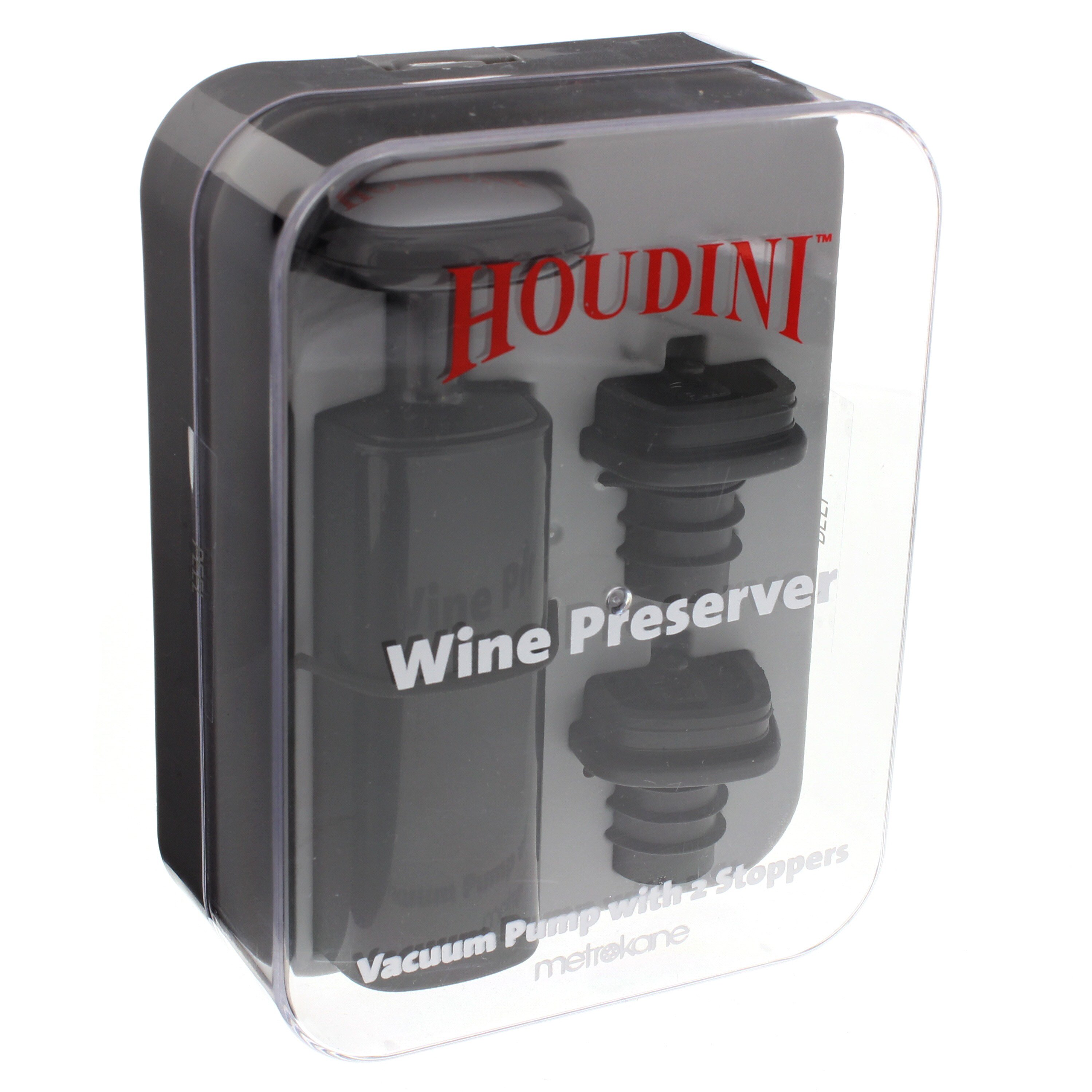 Metrokane Houdini Wine Preserver with Stoppers Shop Bar Tools at HEB