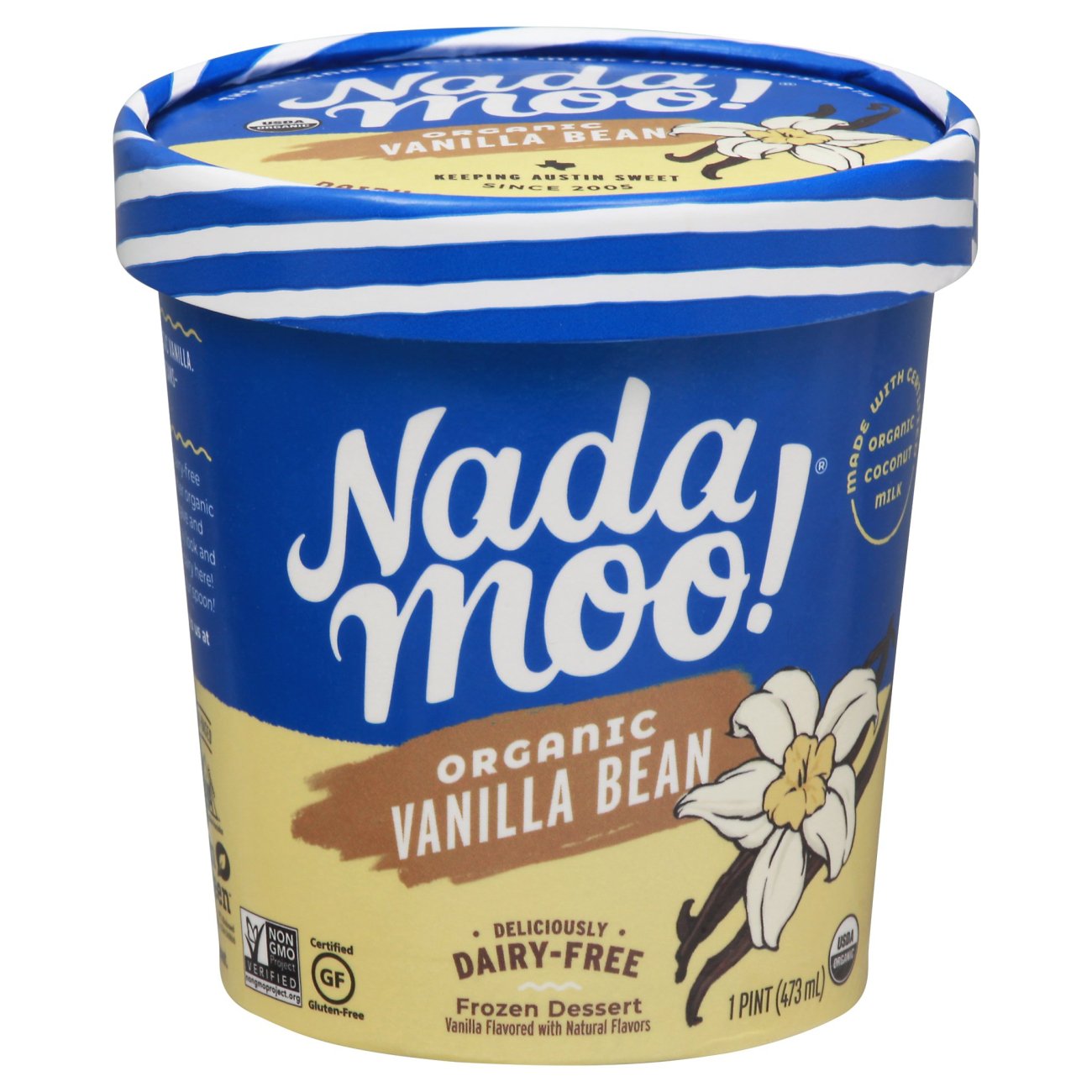 NadaMoo! Organic Vanilla Bean DairyFree Frozen Vegan Dessert Shop