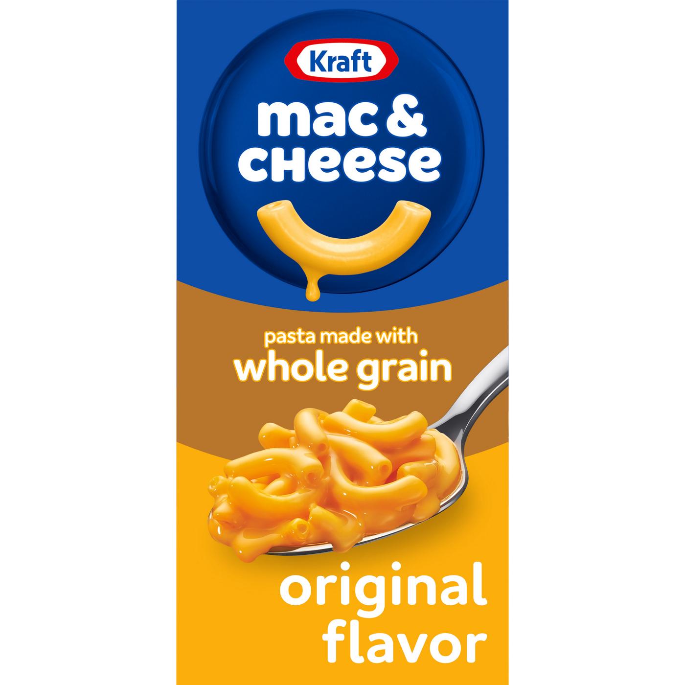 Kraft Whole Grain Original Macaroni & Cheese Dinner; image 1 of 2