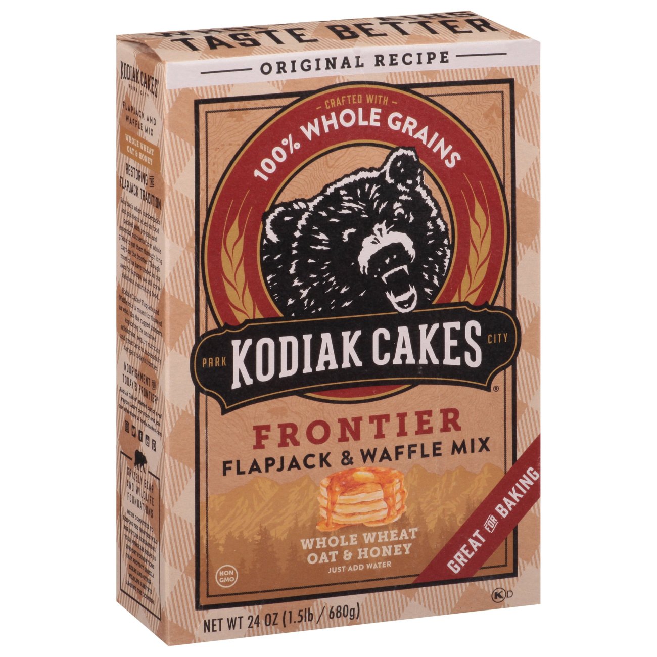 Kodiak Cakes Whole Wheat Oat & Honey Frontier Flapjack And Waffle Mix Shop Pancake Mixes at HEB