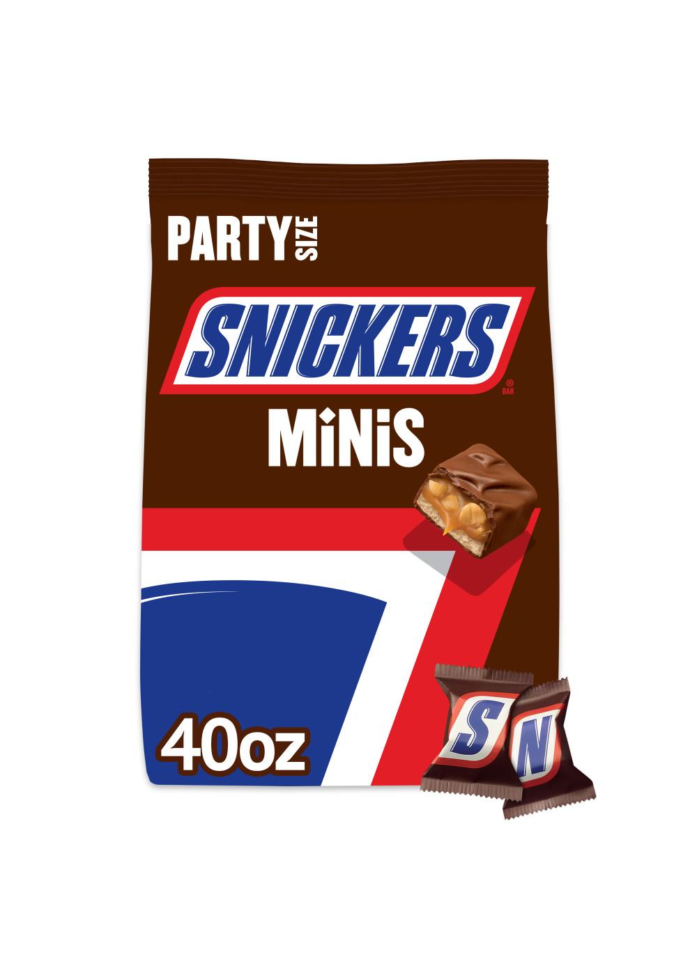 Snickers Mini Size Individually Wrapped Milk Chocolate Candy Bars Bag; image 1 of 7