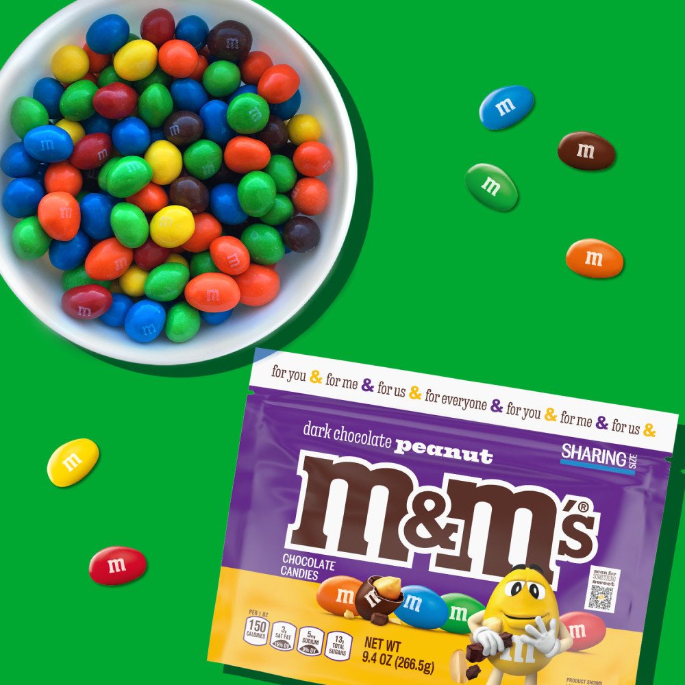 Dark chocolate deals peanut m&ms