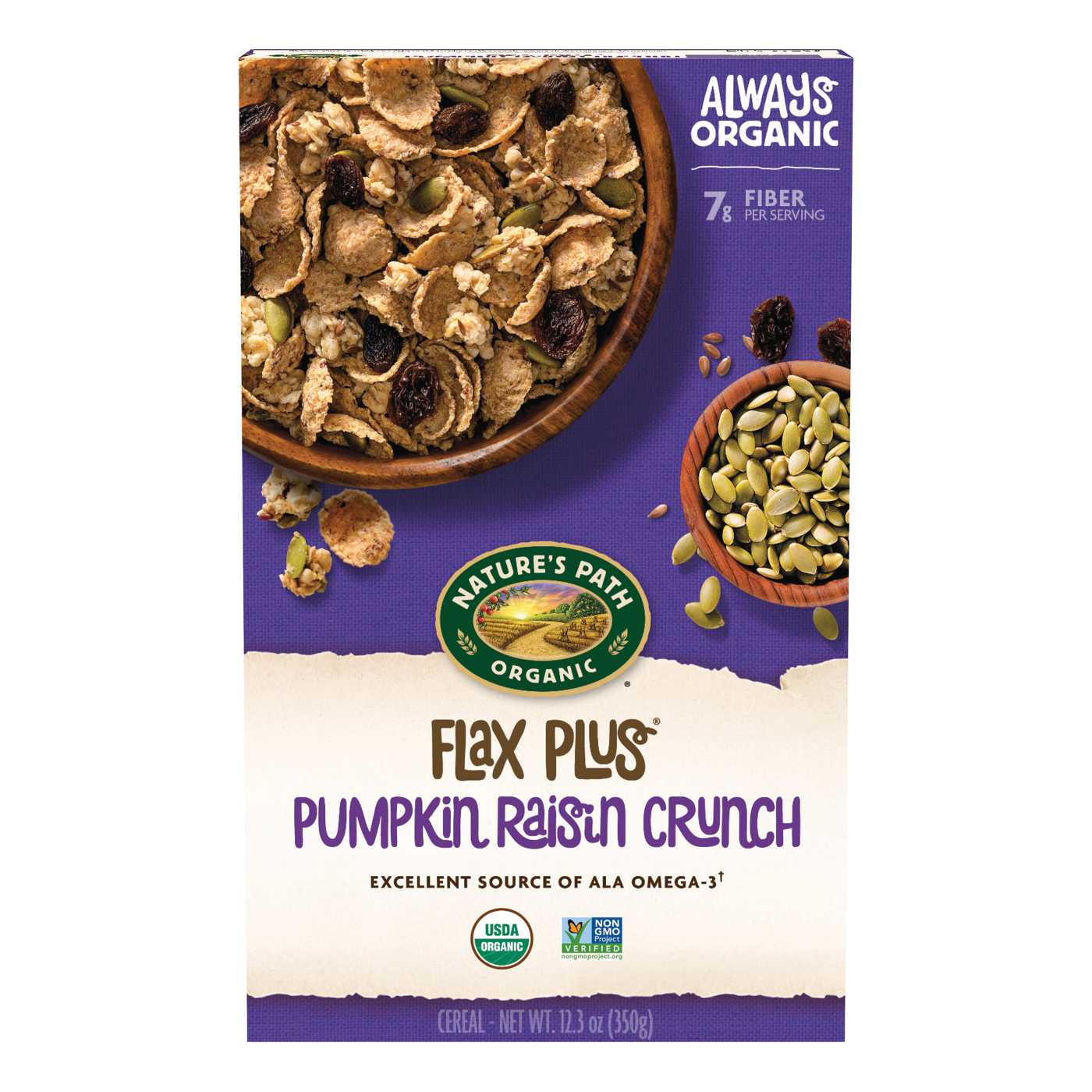 Nature's Path Organic Flax Plus Pumpkin Raisin Crunch Cereal; image 1 of 6