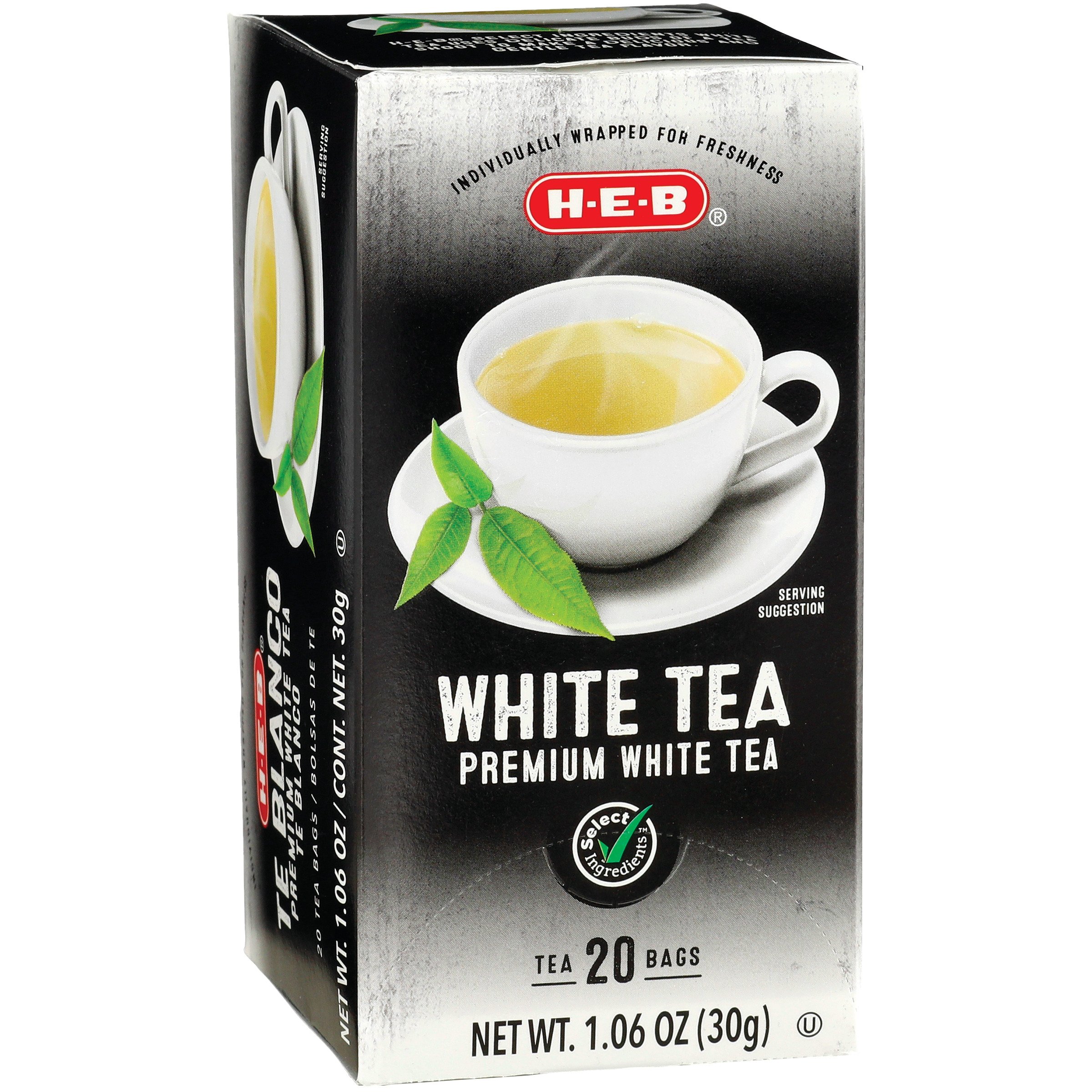 HEB Premium White Tea Bags Shop Tea at HEB