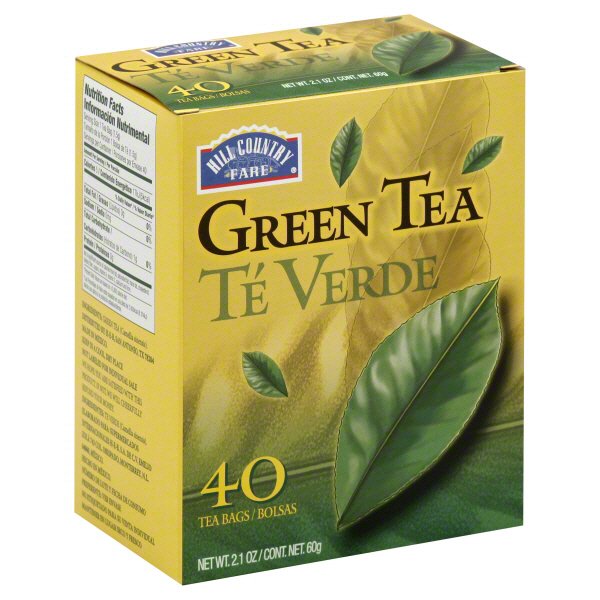 Hill Country Fare Green Tea Bags, 40 ct