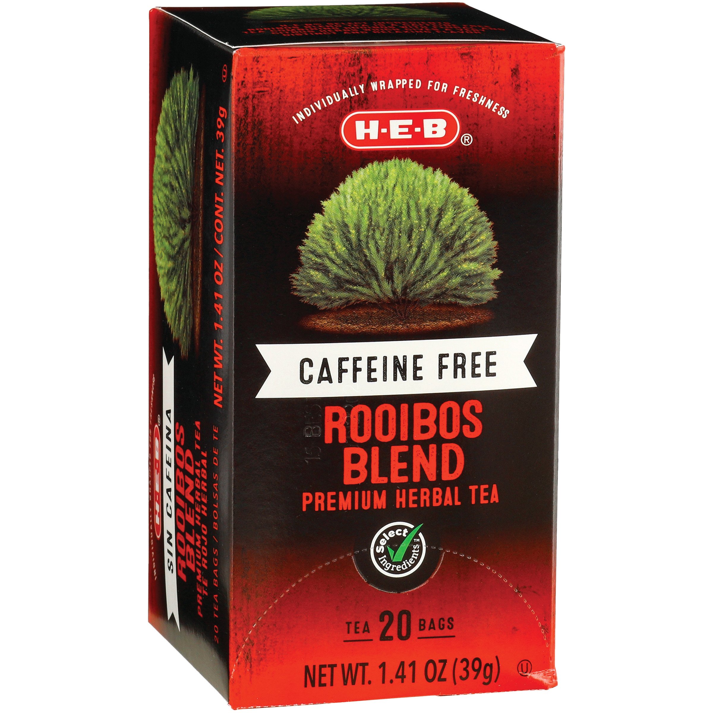 Corroderen Positief Heer H-E-B Caffeine Free Red Rooibos Herbal Tea Bags - Shop Tea at H-E-B