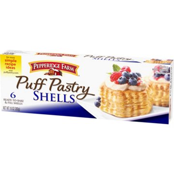 Pepperidge Farm Puff Pastry Frozen Shells Pastry Dough, 10 oz