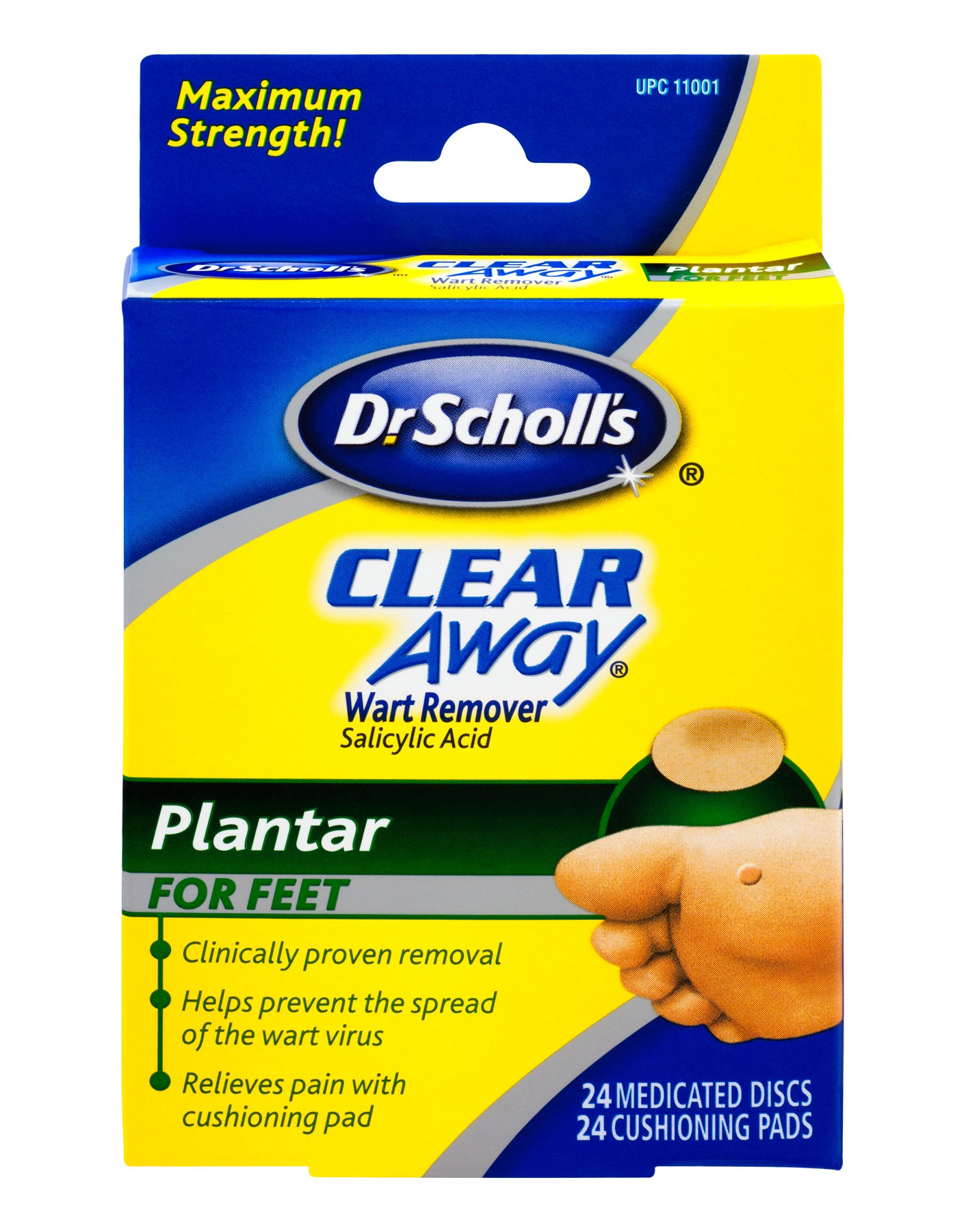 Dr Scholls Clear Away Maximum Strength Wart Remover Plantar For Feet