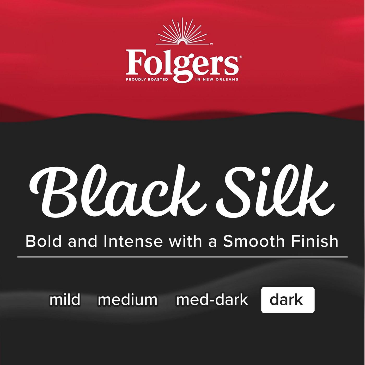 Folgers Black Silk Dark Roast Ground Coffee; image 3 of 5