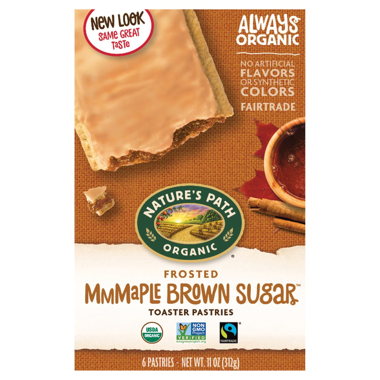 Nature's Path Brown Sugar Maple Cinnamon Frosted Toaster Pastries