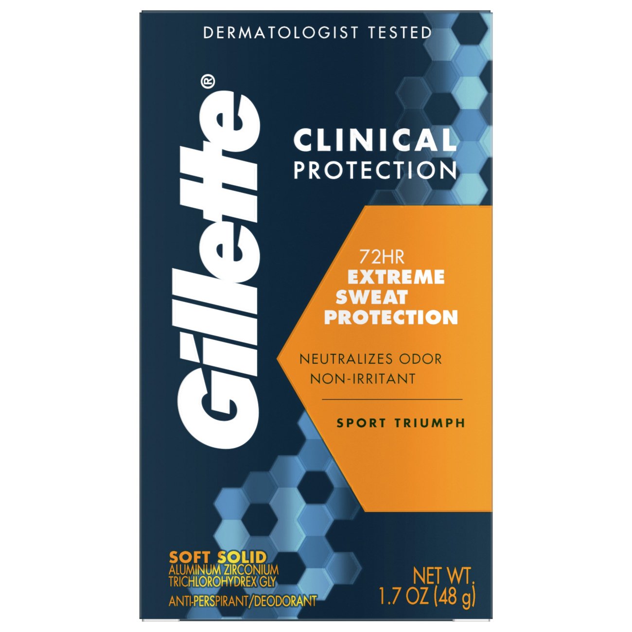 Gillette Clinical Protection Sport Triumph Soft Solid AntiPerspirant