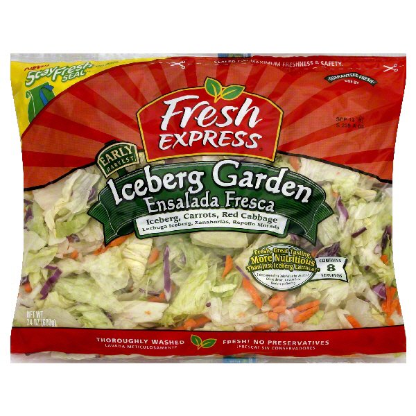 Fresh Express Early Harvest Iceberg Garden Salad Shop Lettuce & Leafy