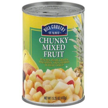 Hill Country Fare Chunky Mixed Fruit – Heavy Syrup, 15.25 oz