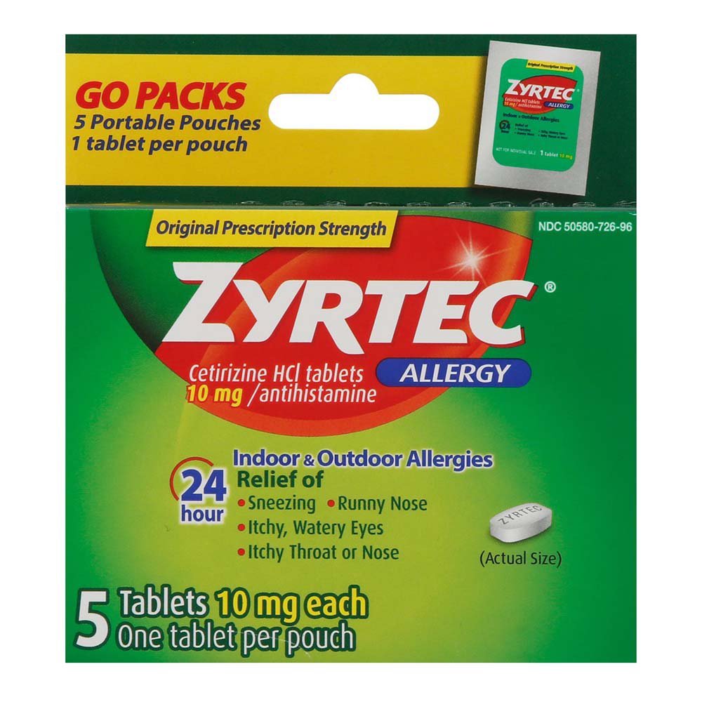 Zyrtec Tablets, 5 Count - Shop Sinus & Allergy at H-E-B