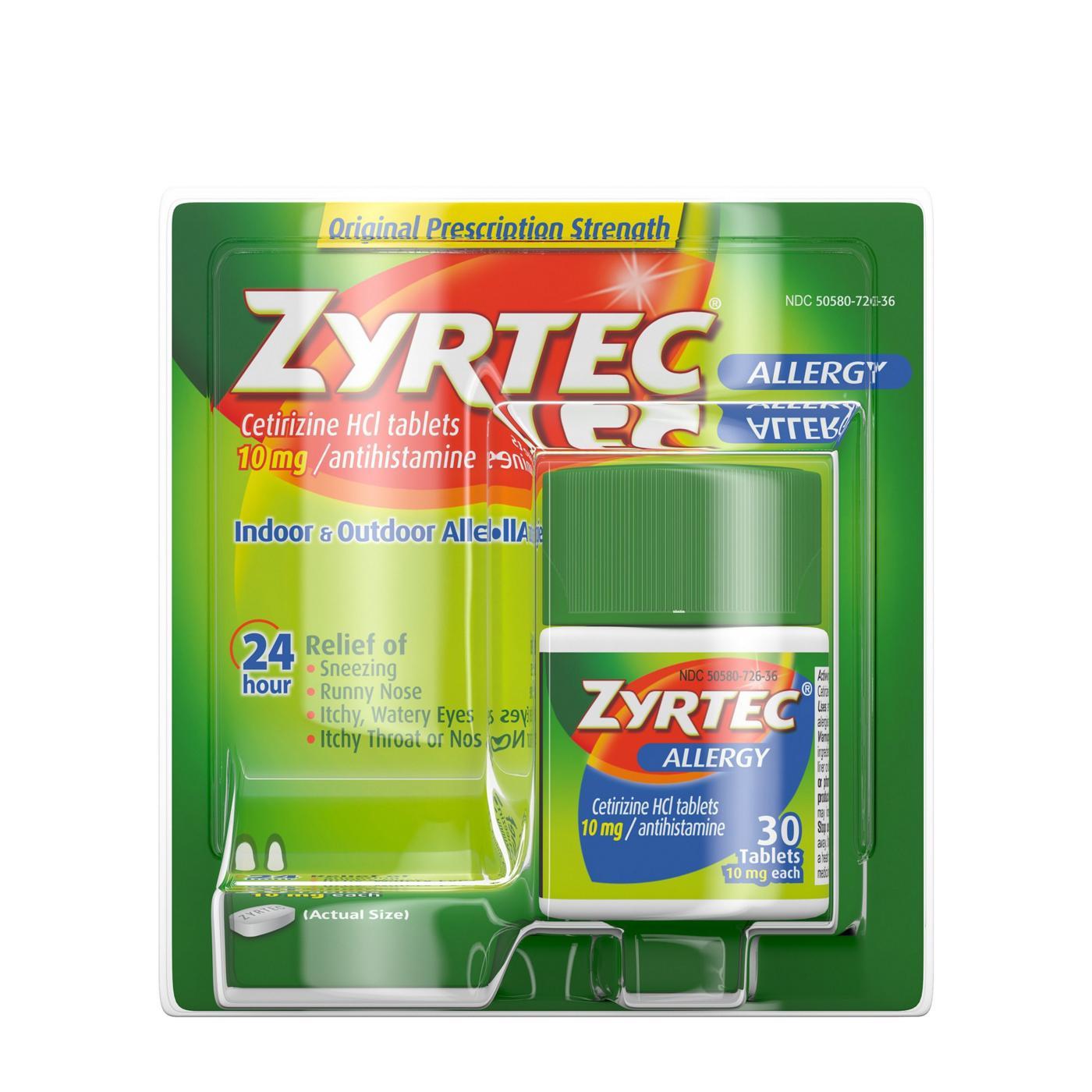 Zyrtec Allergy Tablets - 10 mg; image 1 of 6