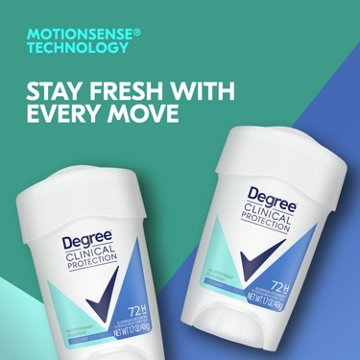 Degree 72 Hr Clinical Protection Antiperspirant Deodorant - Shower Clean