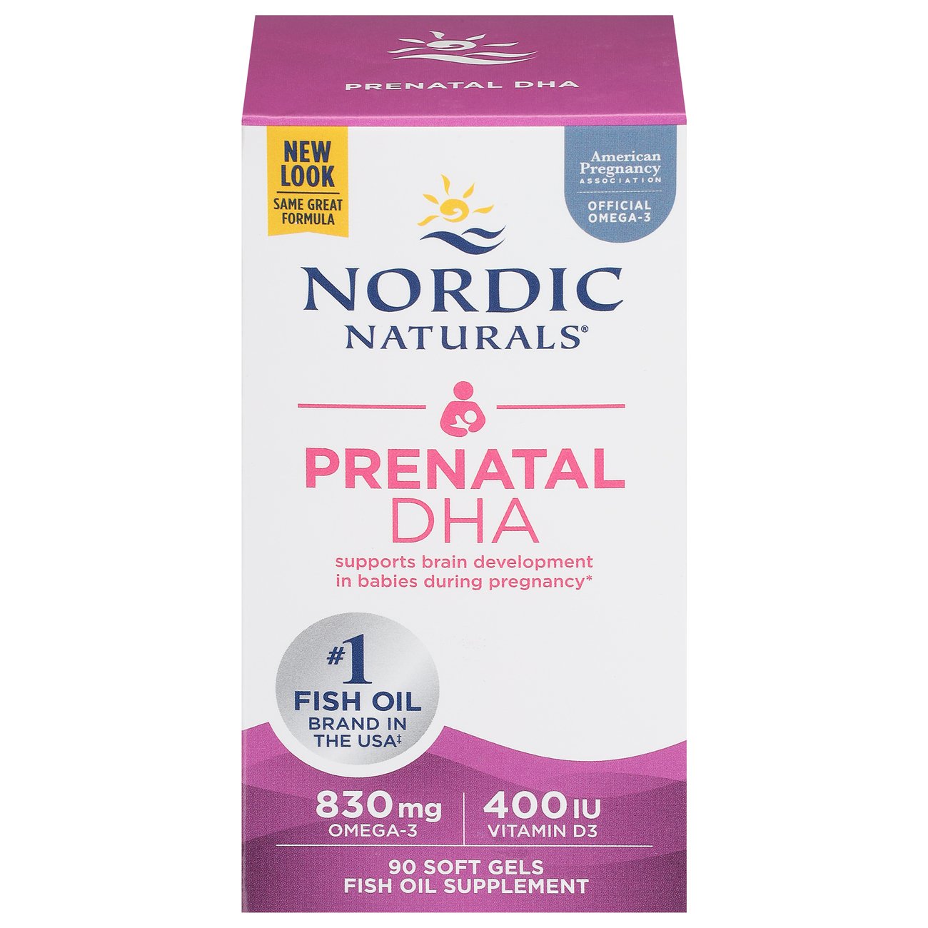 Nordic Naturals Prenatal DHA Soft Gels, 90 ct