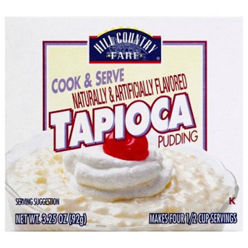 Hill Country Fare Cook & Serve Tapioca Pudding Mix, 3.25 oz