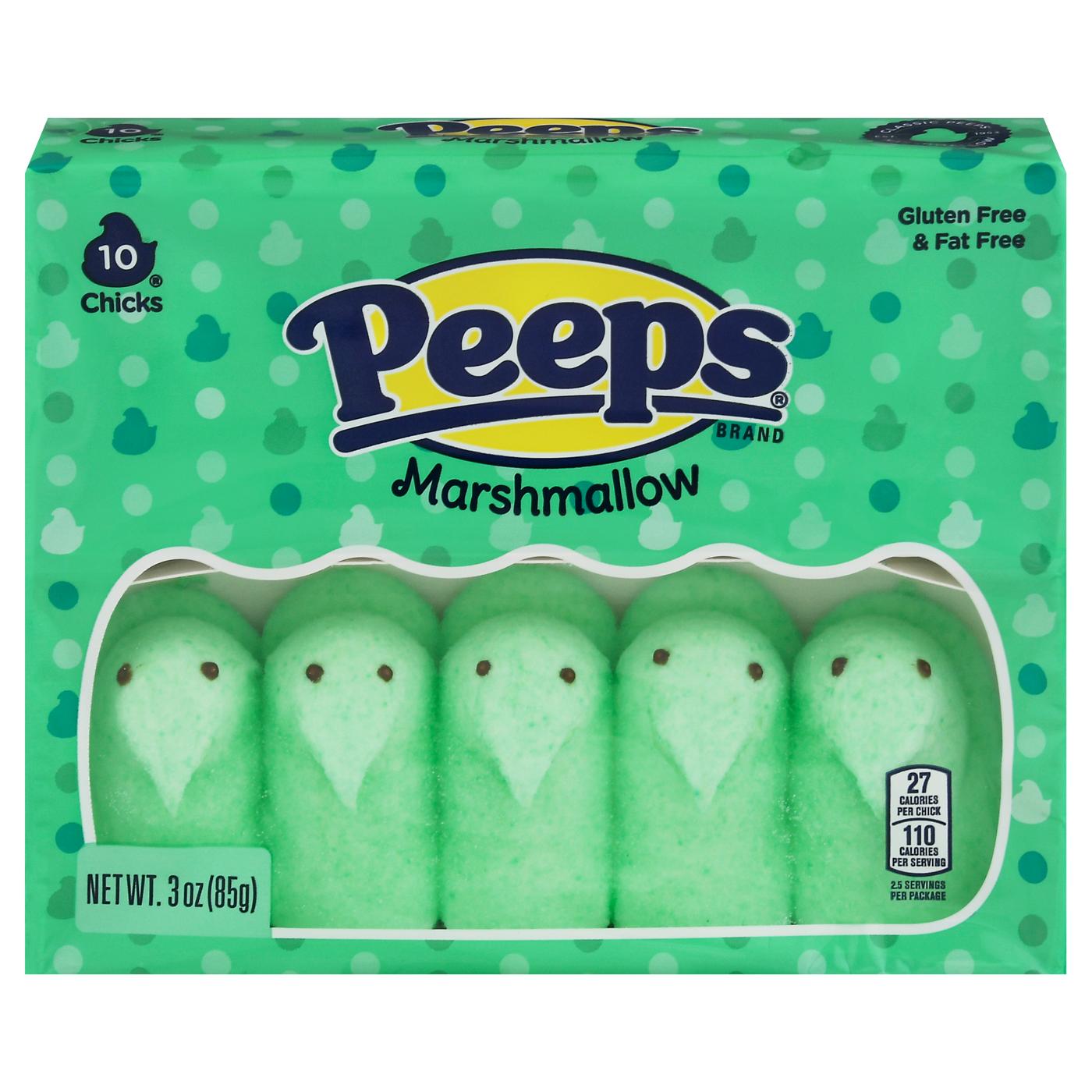 Peeps Marshmallow Easter Chicks - Green; image 1 of 2