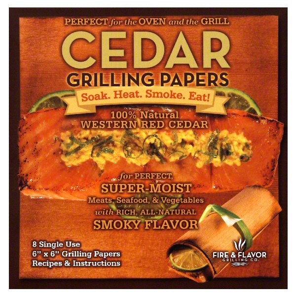 Fire & Flavor Grilling Co. Cedar Grilling Papers Shop Charcoal, wood