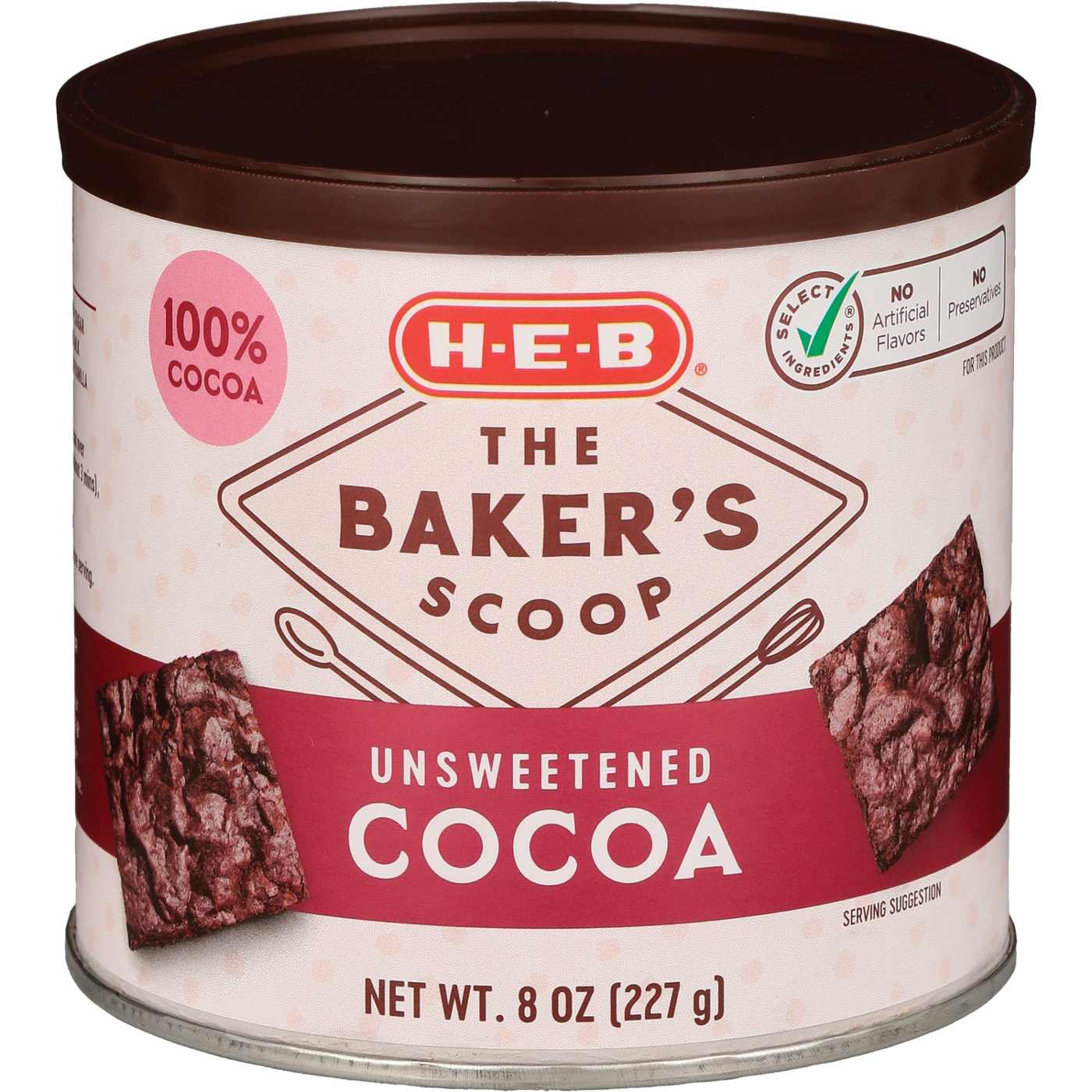 H-E-B The Baker's Scoop Unsweetened Cocoa; image 2 of 2