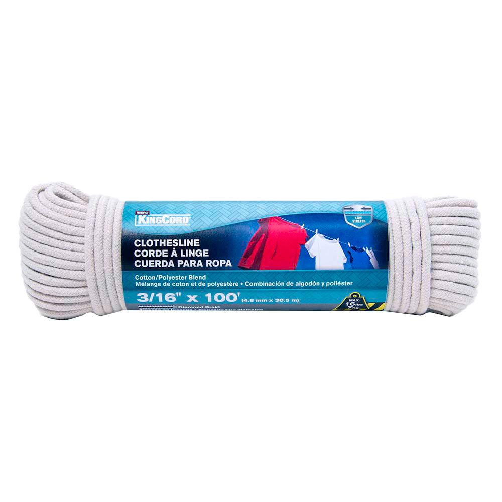 KingCord Cotton/Polyester Blend Clothesline - Shop Rope & Bungee Cords at  H-E-B