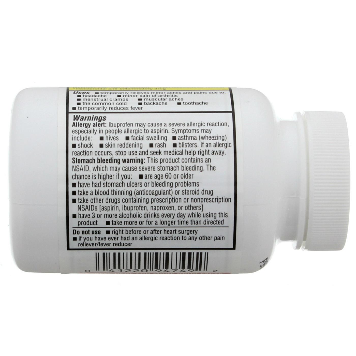 HEB Orange Ibuprofen 200 mg Coated Caplets Easy To Open Cap Shop Pain Relievers at HEB