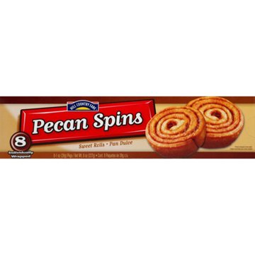 Hill Country Fare Pecan Spins Sweet Rolls, 8 ct