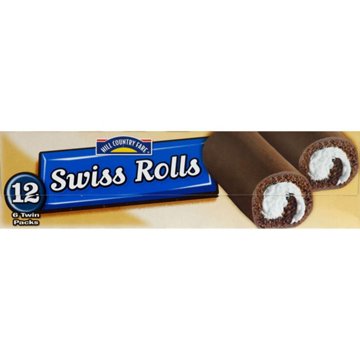 Hill Country Fare Swiss Rolls Twin Packs, 6 ct