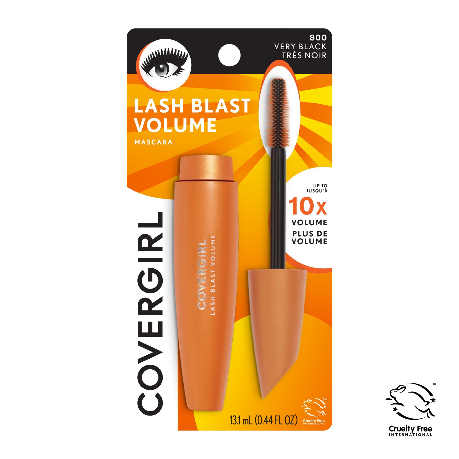 Covergirl Lashblast Very Black 800 Volume Blasting Mascara Shop Eyes At H E B