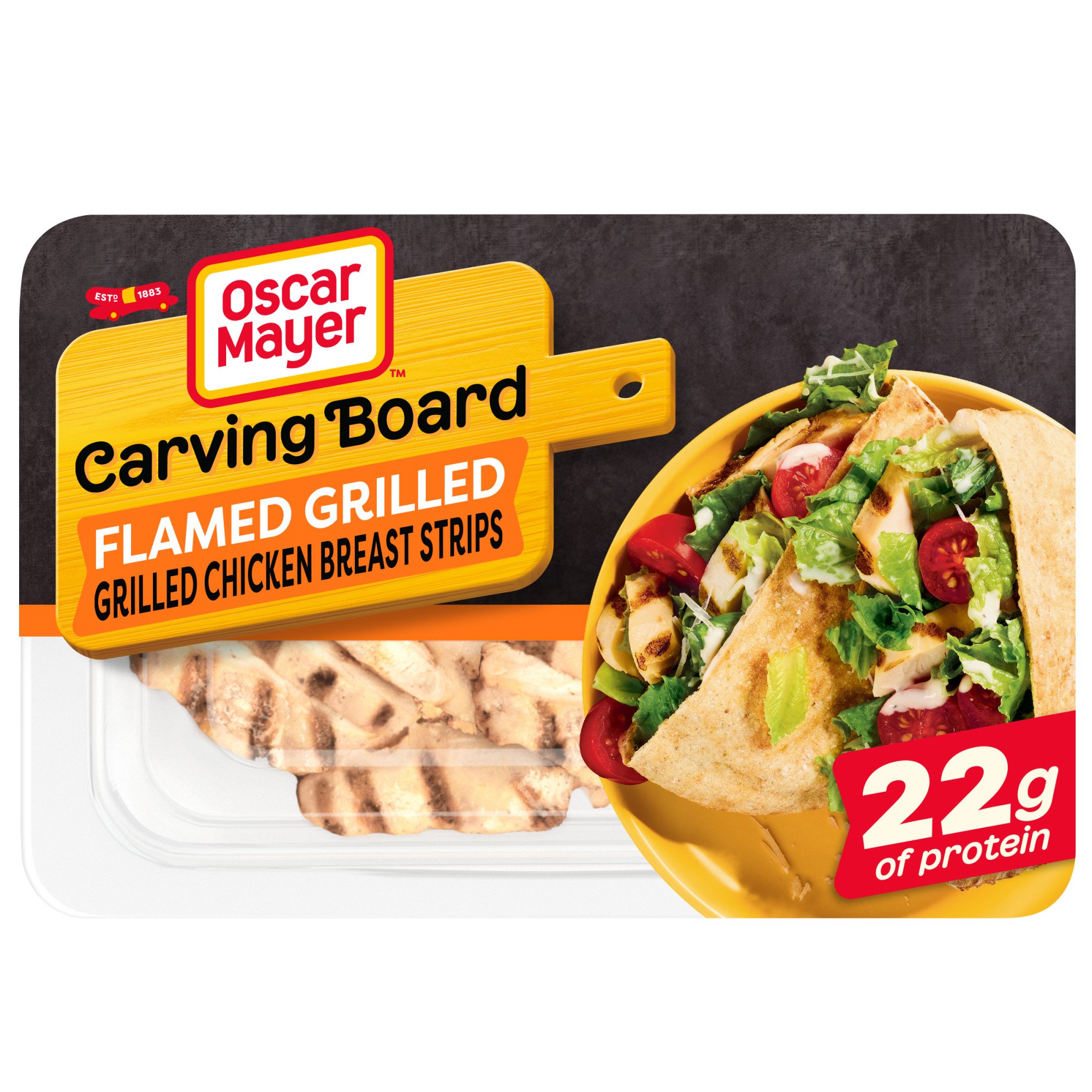 Oscar Mayer Carving Board Flame Grilled Chicken Breast Strips Shop Meat At H E B