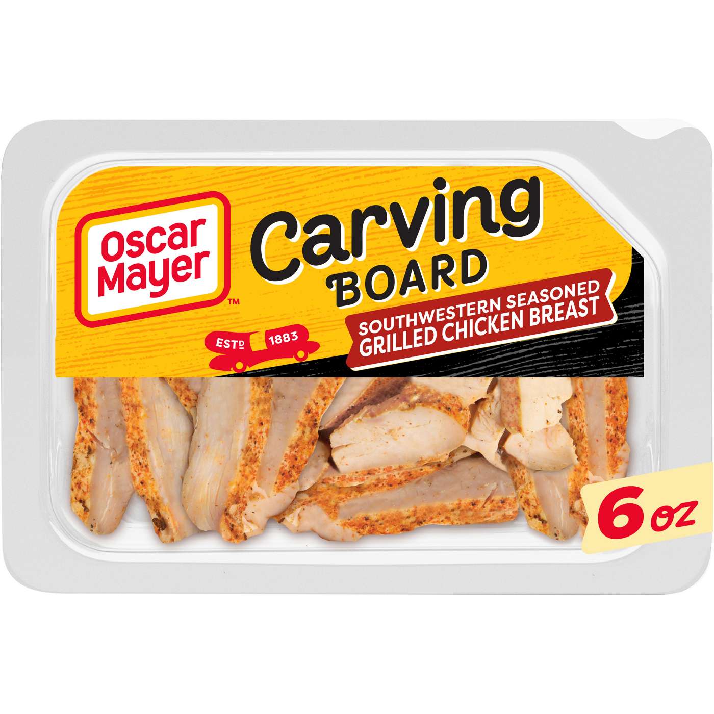 Oscar Mayer Carving Board Southwestern Seasoned Grilled Chicken Breast Strips Lunch Meat; image 1 of 3