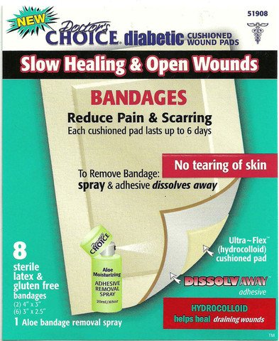 Doctor's Choice Diabetic Cushioned Slow Healing & Open Wounds Pad