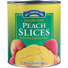 Hill Country Fare Sliced Yellow Cling Peaches – Extra Light Syrup