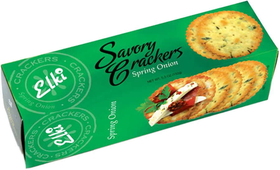 Elki Spring Onion Crackers Shop Crackers & Breadsticks at HEB
