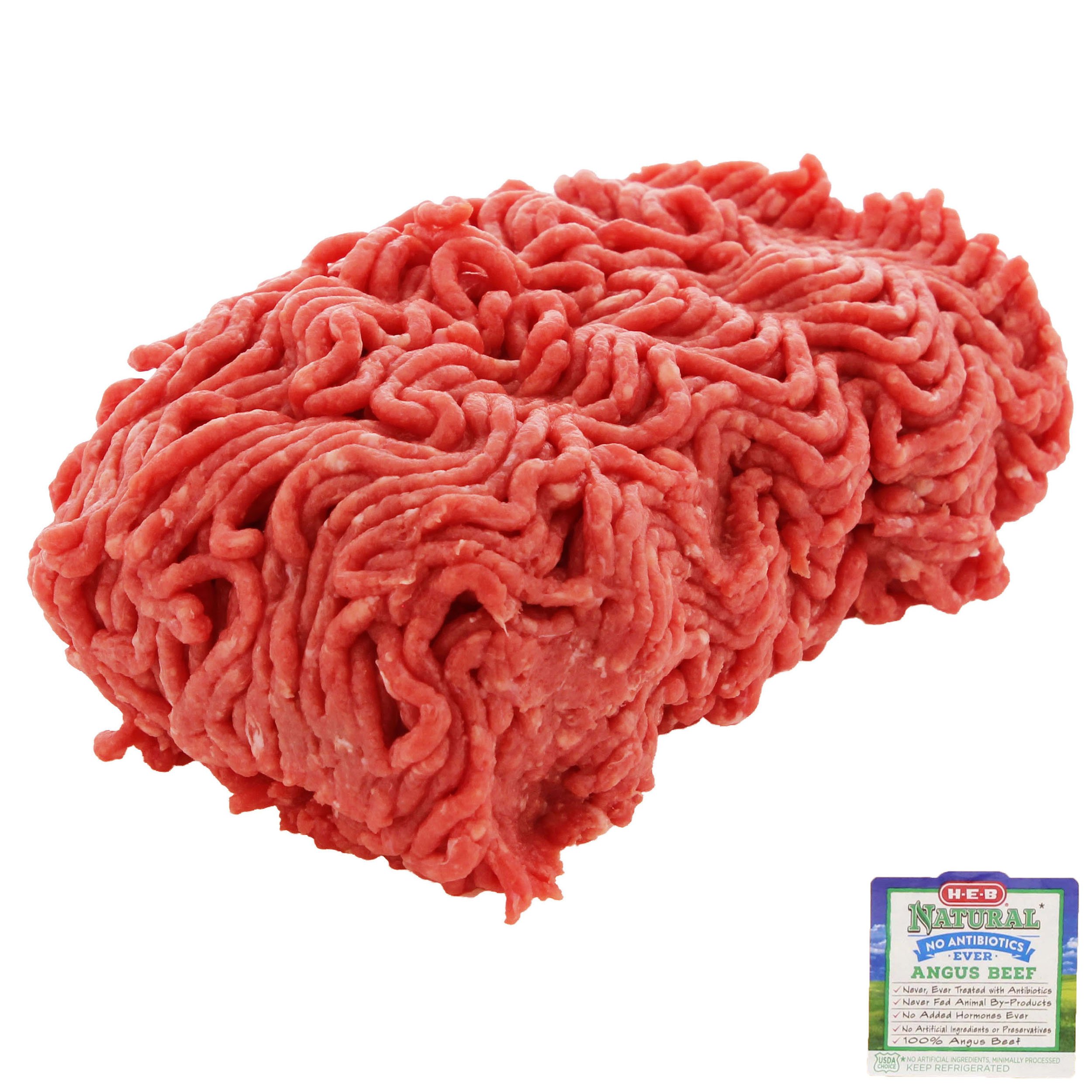 H-E-B Natural Ground Beef Sirloin 90% Lean, Service Case - Shop Beef At ...