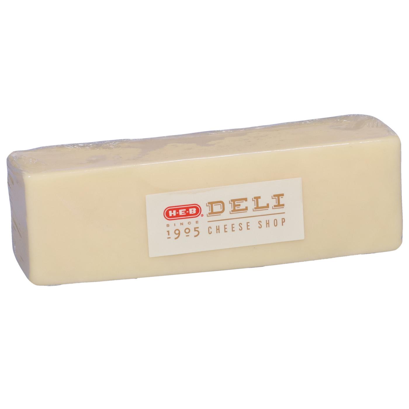 H-E-B Deli Artisan Aged White Cheddar Cheese; image 1 of 2