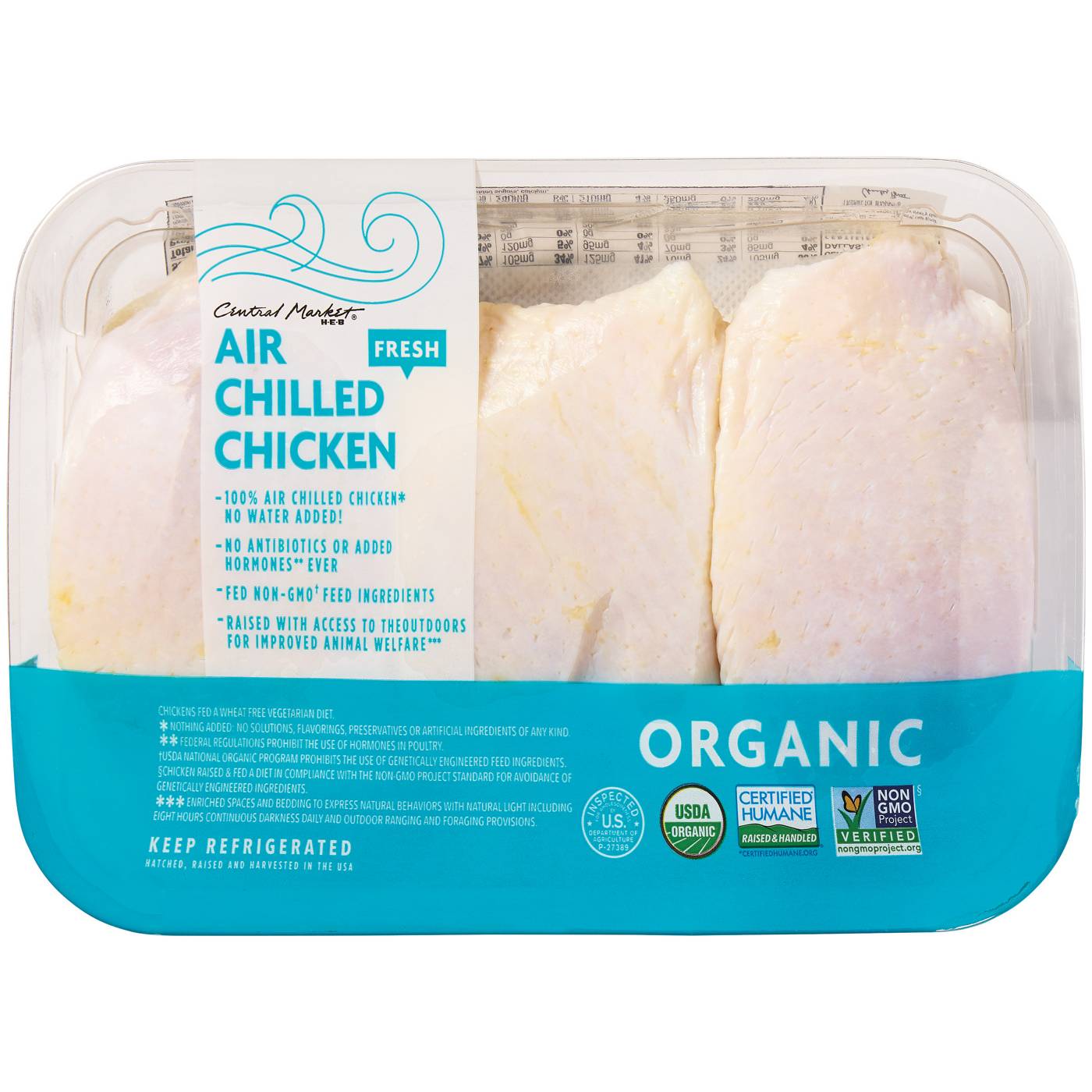 Central Market Organic Air-Chilled Bone In Chicken Thighs; image 1 of 2