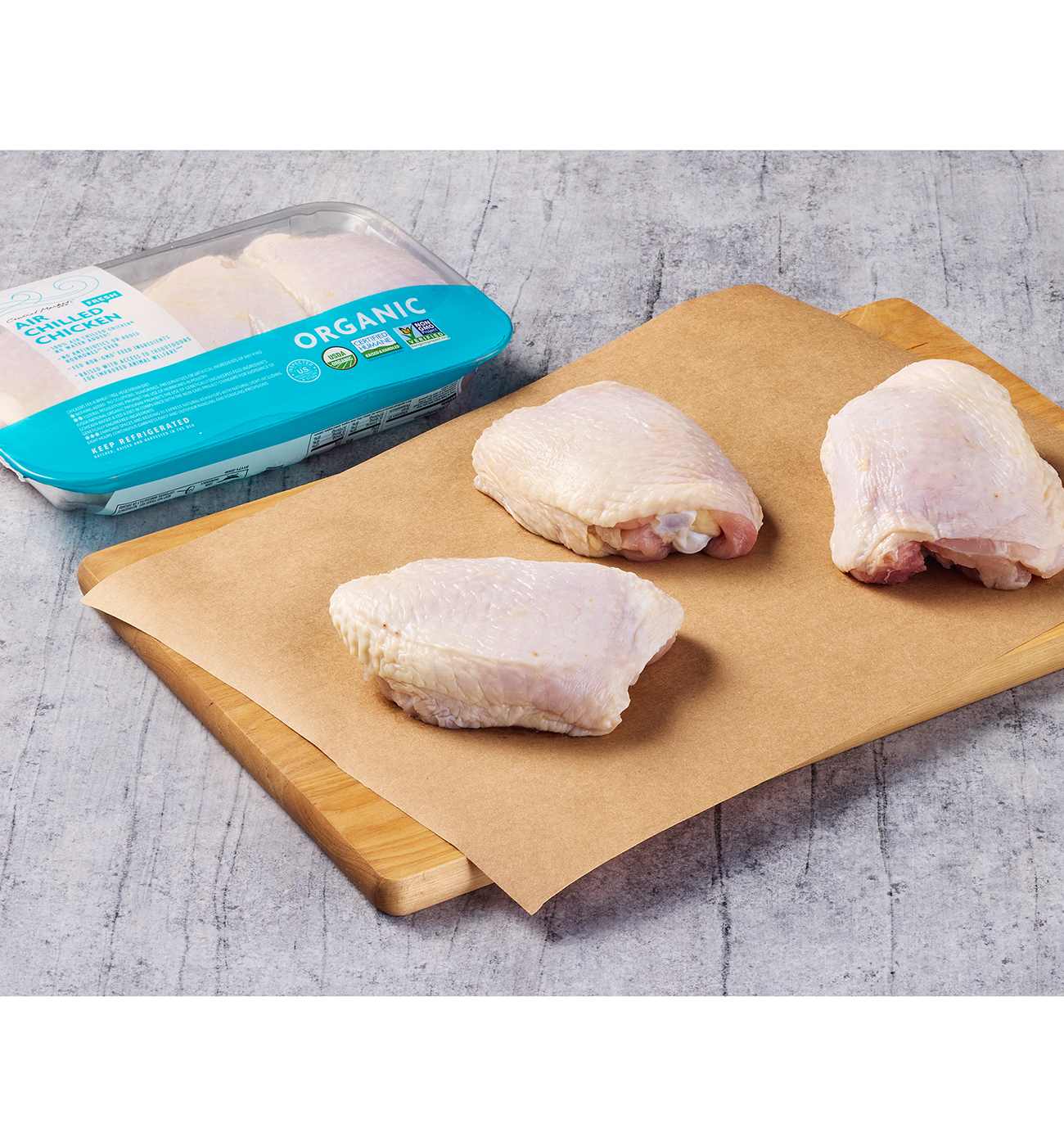 Central Market Organic Air-Chilled Bone In Chicken Thighs; image 3 of 4