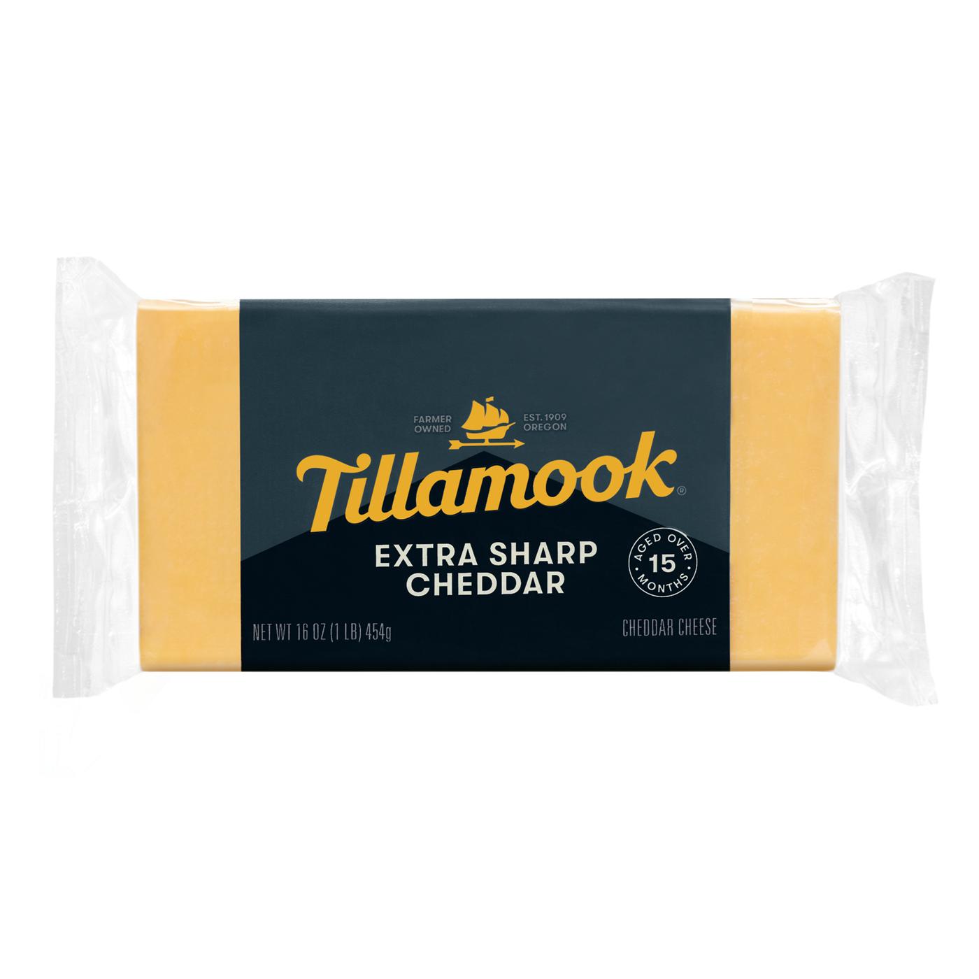 Tillamook Extra Sharp Cheddar Cheese; image 1 of 4