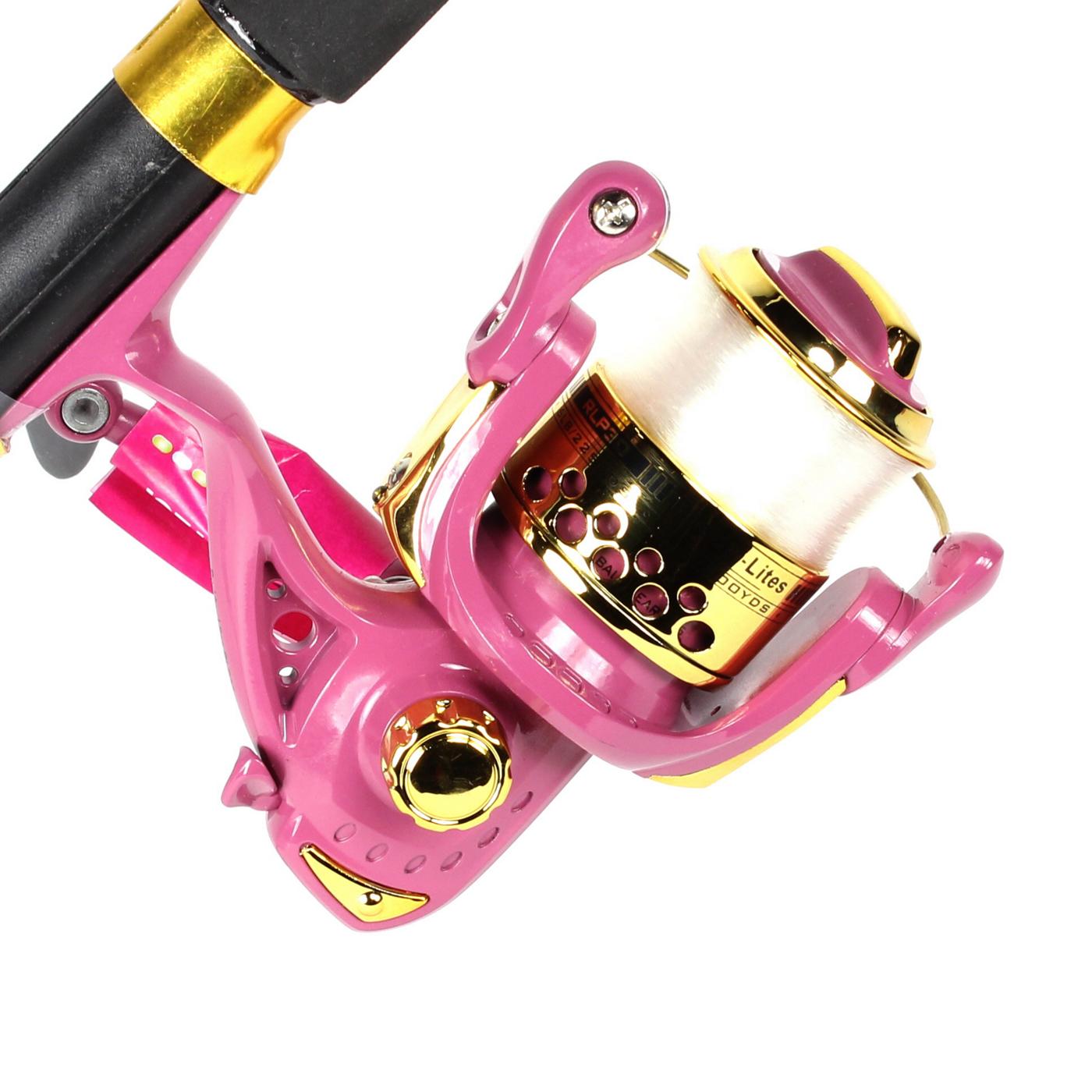 Master Roddy Lite Fishing Combo 6 Ft. 6 In. 2 piece Medium Light Pink Combo  DN492WL