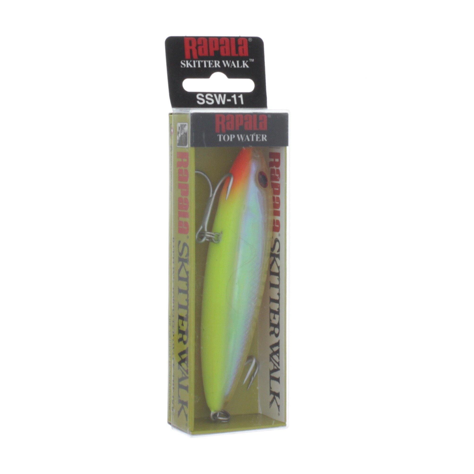 Rapala Skitter Walk 08 Fishing Lure - Holographic Bone Finish For Topwater Action