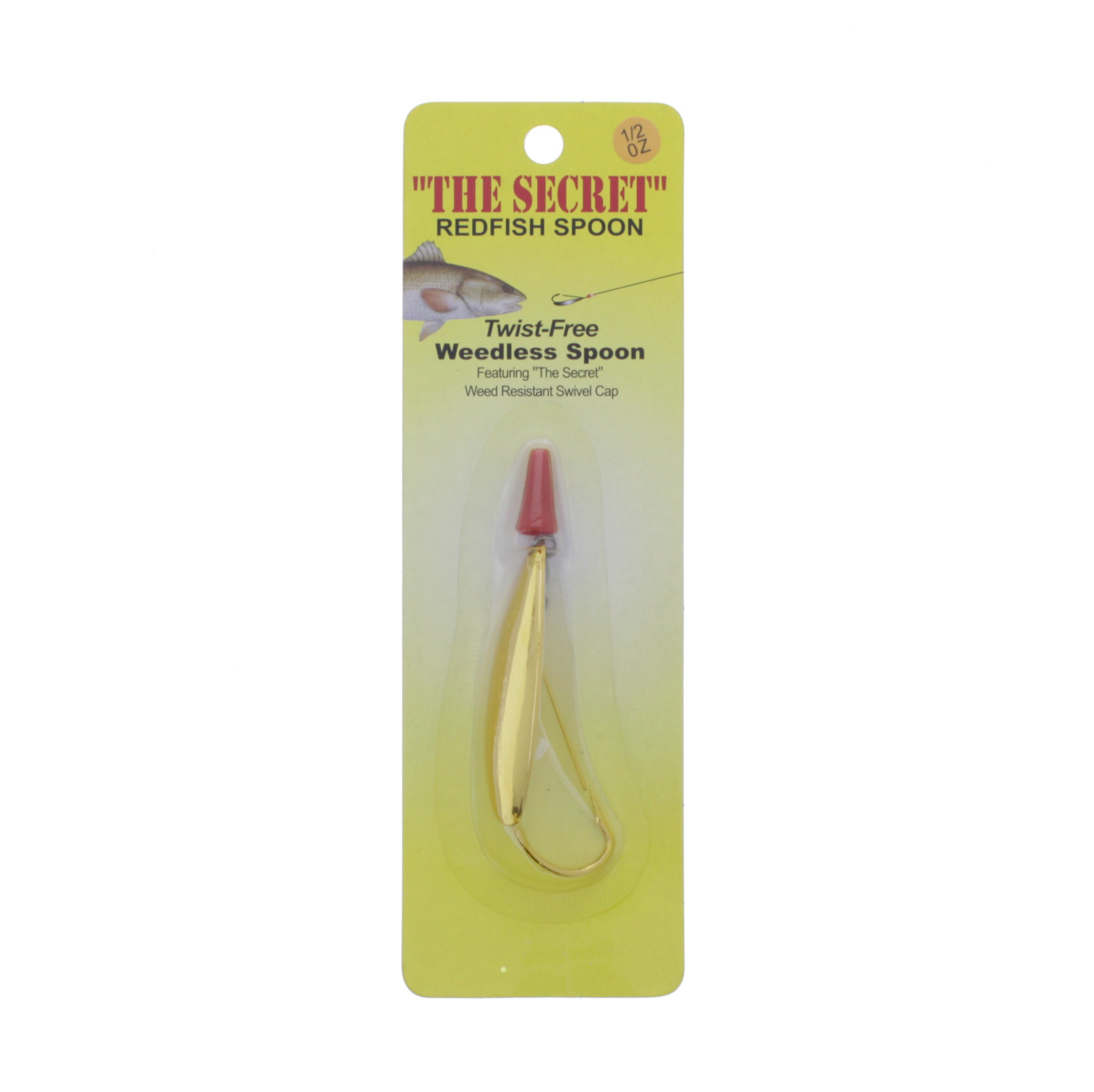 H&H Lure Company Gold 1/2 oz The Secret Weedless Spoon