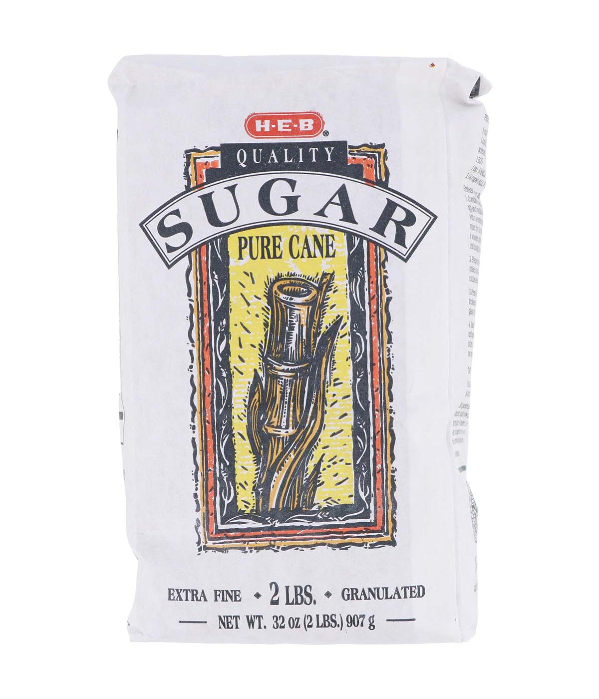 H-E-B Pure Cane Extra Fine Granulated Sugar; image 1 of 2