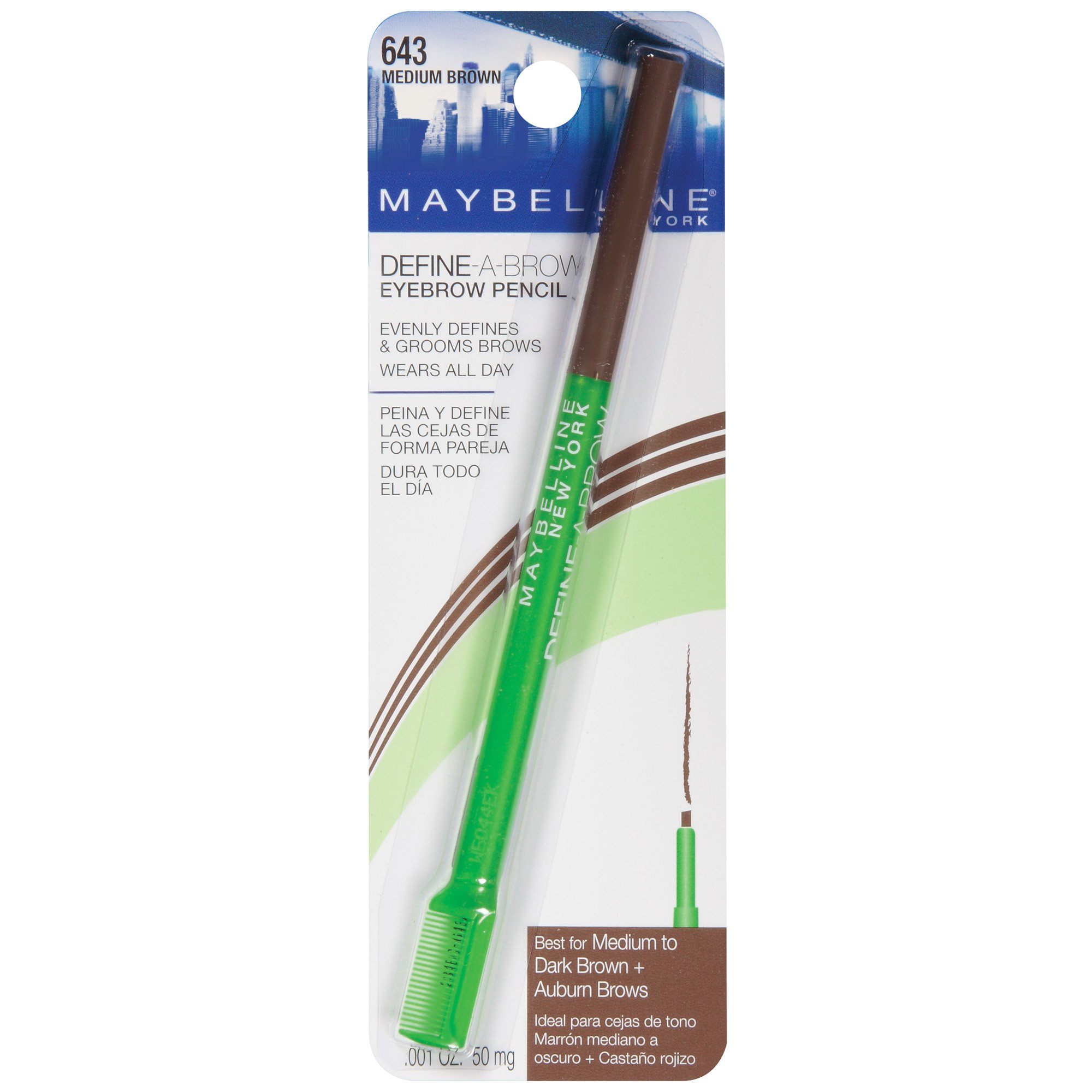 Maybelline DefineABrow Medium Brown Eyebrow Pencil Shop Brow