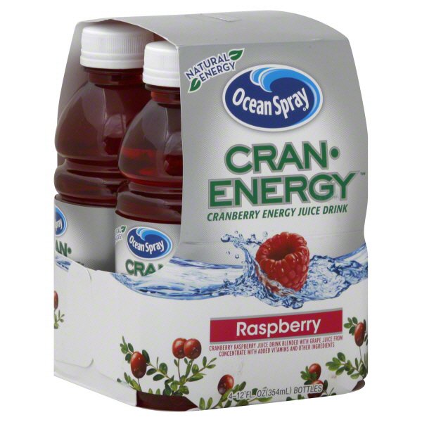 Ocean Spray CranEnergy Cranberry Raspberry Energy Juice Drink Shop